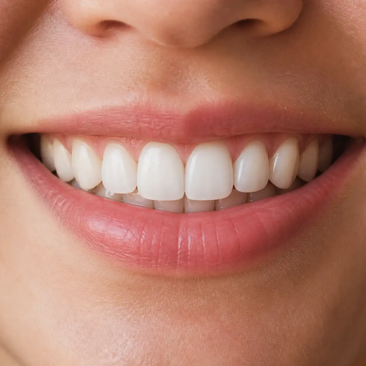 รอยยิ้มหลังจัดฟันใสที่ฟันหน้าเรียงตัวสวย